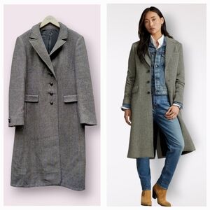 Vintage Gray Long Coat